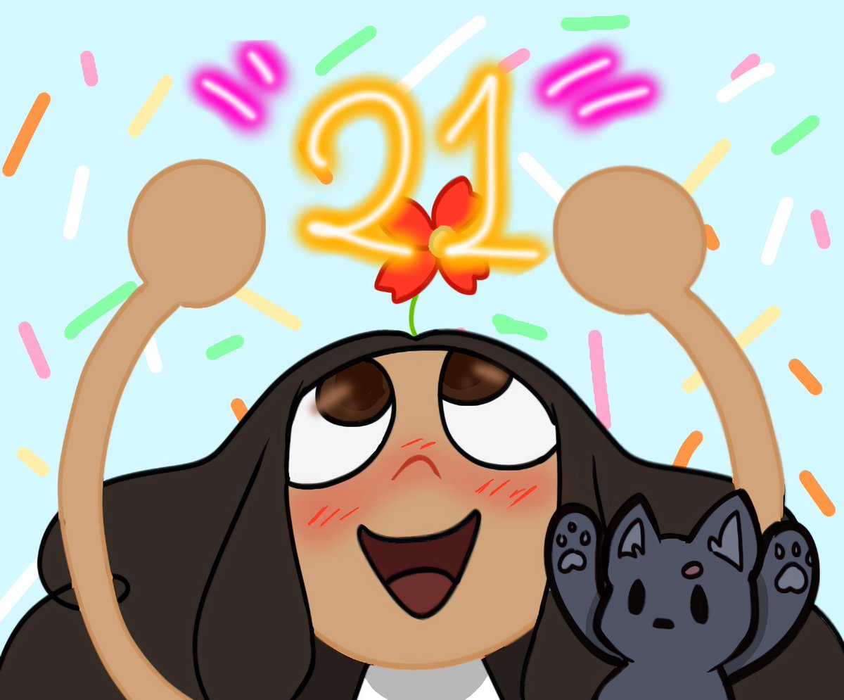 missteddydraws's tweet photo. I'VE TURNED 21 TODAY! #Birthday #BirthdayCelebration https://t.co/4vCUvdLNoW
