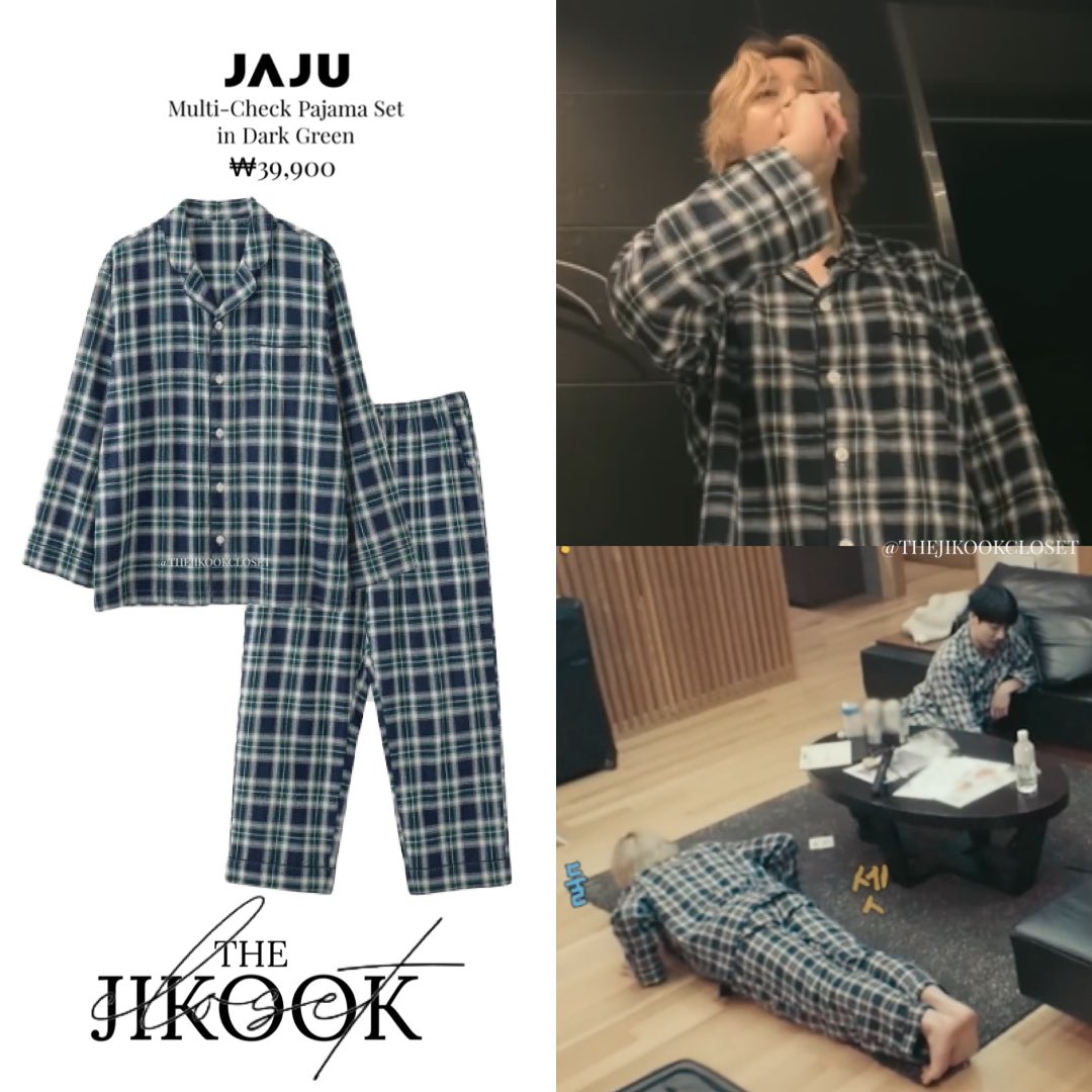 ★BTS JUNGKOOK JIMIN★【JAJU】★Flannel Check Pajama Se.t★ The Jikook Closet on X: