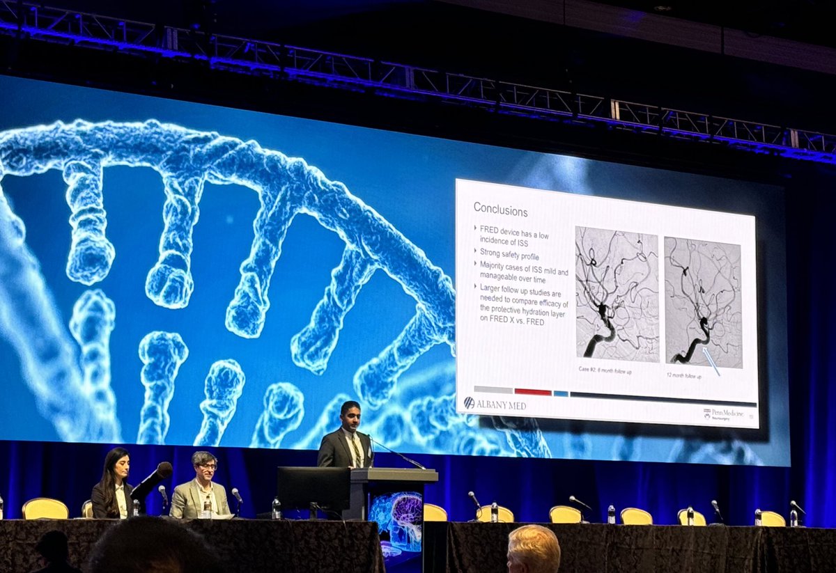 Avi Gajjar (@aviagajjar) on Twitter photo Honored to present our multi-center study on the low incidence of in-stent stenosis with the #FRED device. Very grateful to <a href="/AlexandraPaulMD/">Alexandra Paul</a> and <a href="/visishs/">Visish M. Srinivasan, MD</a> for their invaluable mentorship, and the rest of the team for putting this together.
<a href="/SNISinfo/">SNIS Info</a> #SNIS2024 <a href="/MMSalemMD/">Mohamed M. Salem, MD MPH</a> Honored to present our multi-center study on the low incidence of in-stent stenosis with the #FRED device. Very grateful to <a href="/AlexandraPaulMD/">Alexandra Paul</a> and <a href="/visishs/">Visish M. Srinivasan, MD</a> for their invaluable mentorship, and the rest of the team for putting this together.
<a href="/SNISinfo/">SNIS Info</a> #SNIS2024 <a href="/MMSalemMD/">Mohamed M. Salem, MD MPH</a>