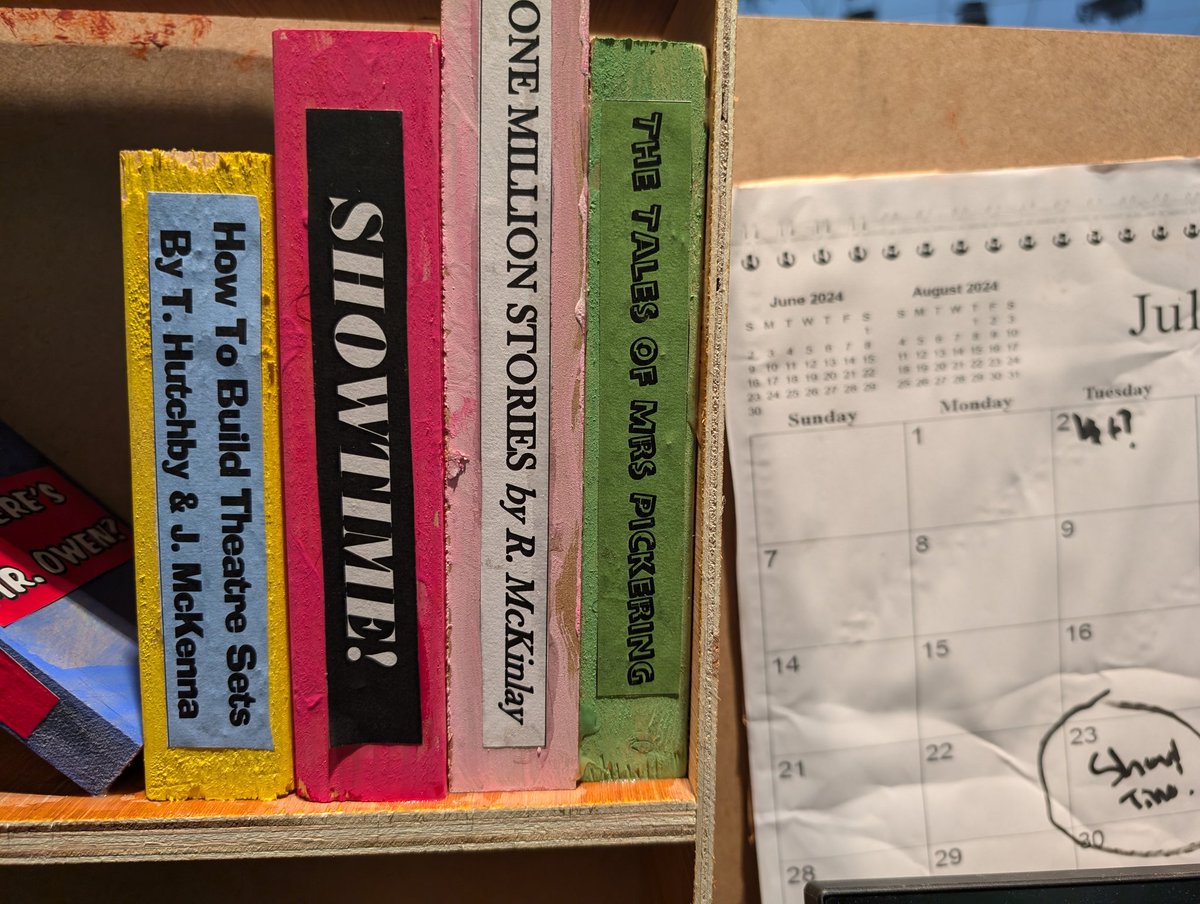 Looking forward to watching our students perform Matilda <a href="/SelstonHigh/">Selston High School</a> tomorrow. I was checking out the set and it appears my legacy sentence has influenced the titles of the books, love it.