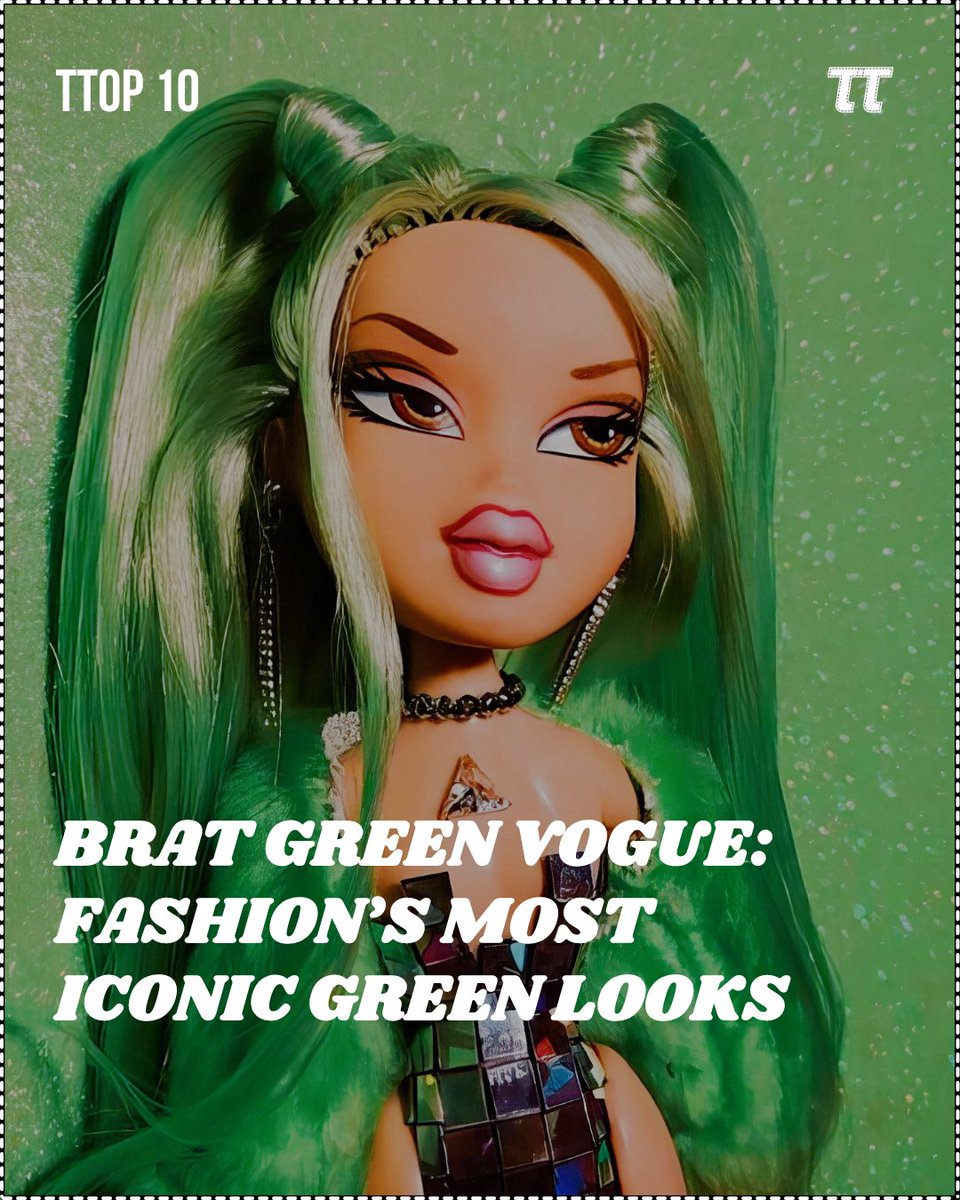 ttopthreads_x's tweet photo. TTOP 10 | FASHION'S MOST ICONIC GREEN FITS

As 'brat green summer' takes over our feeds (thanks, Charli XCX!), we're showcasing the most iconic green looks that paved the way.

[THREAD]

#charlixcx #bratgreensummer #fashion #fyp #foryoupage #ttop10 #ttopthreads https://t.co/LCWg6lbpnY