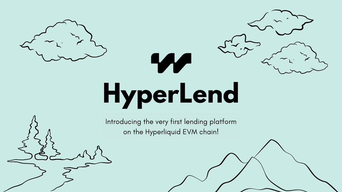 hyperlendx's tweet image. What is HyperLend? 

HyperLend is a money-market platform that makes lending and borrowing digital assets efficiently and securely easy.  

We aim to become the first and main lending platform on @HyperliquidX 's EVM blockchain. 

Read more about it here 🧵