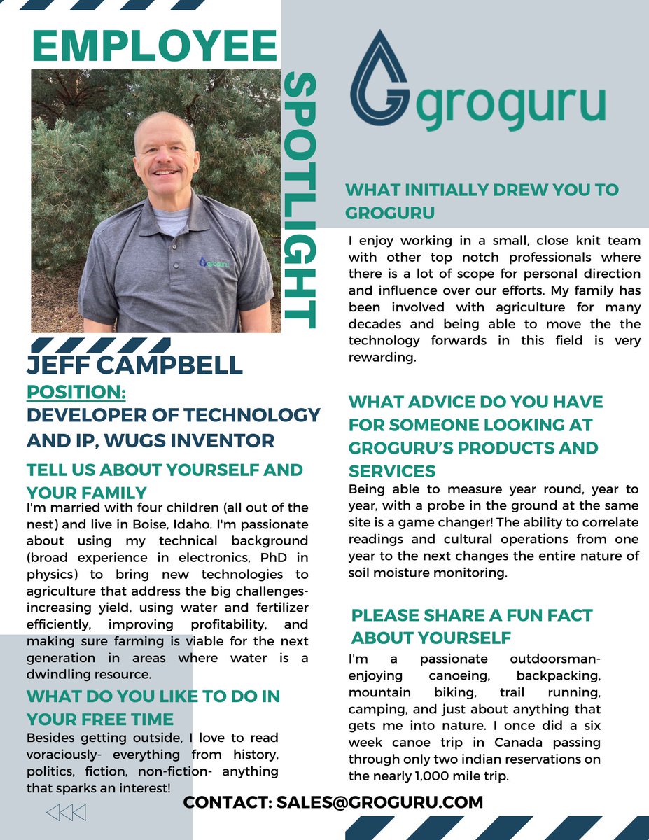 🌟 Over the next 6 weeks, we're thrilled to introduce you to the incredible individuals who make up our team through our Employee Spotlight series! 💖✨ #TeamSpotlight #MeetTheTeam #EmployeeStories

This week we introduce Jeff Campbell