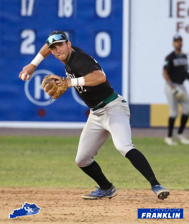 Kentucky Baseball (@ukbaseball) on Twitter photo Landon Franklin (<a href="/LandonFranklin_/">Landon Franklin</a>) has shined brightest when the playoff lights came on. He had a pinch hit double in Game 1 for <a href="/GoBigTrain/">Bethesda Big Train</a> and went 2-3 with 2 R, RBI, BB and HBP in opening game of semifinal series.
📸 <a href="/GoBigTrain/">Bethesda Big Train</a> | #SummerCats24 Landon Franklin (<a href="/LandonFranklin_/">Landon Franklin</a>) has shined brightest when the playoff lights came on. He had a pinch hit double in Game 1 for <a href="/GoBigTrain/">Bethesda Big Train</a> and went 2-3 with 2 R, RBI, BB and HBP in opening game of semifinal series.
📸 <a href="/GoBigTrain/">Bethesda Big Train</a> | #SummerCats24