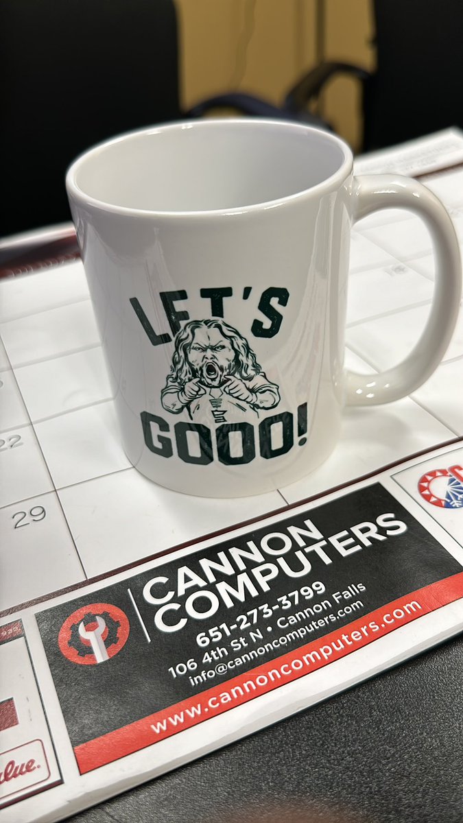 Cannoncomputer's tweet photo. @planderson84 got my cup this morning! https://t.co/MUqTbyTHWd