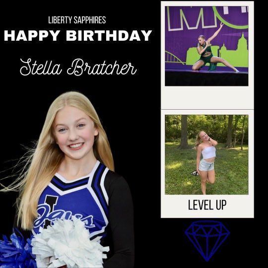 Happy Birthday to one of our rookie members Stella! You light up the dance floor &amp; you have the work ethic to match your performance quality! We are so lucky to have you as part of the Sapphire family &amp; cannot wait to watch you continue to shine this year. Enjoy your special day!