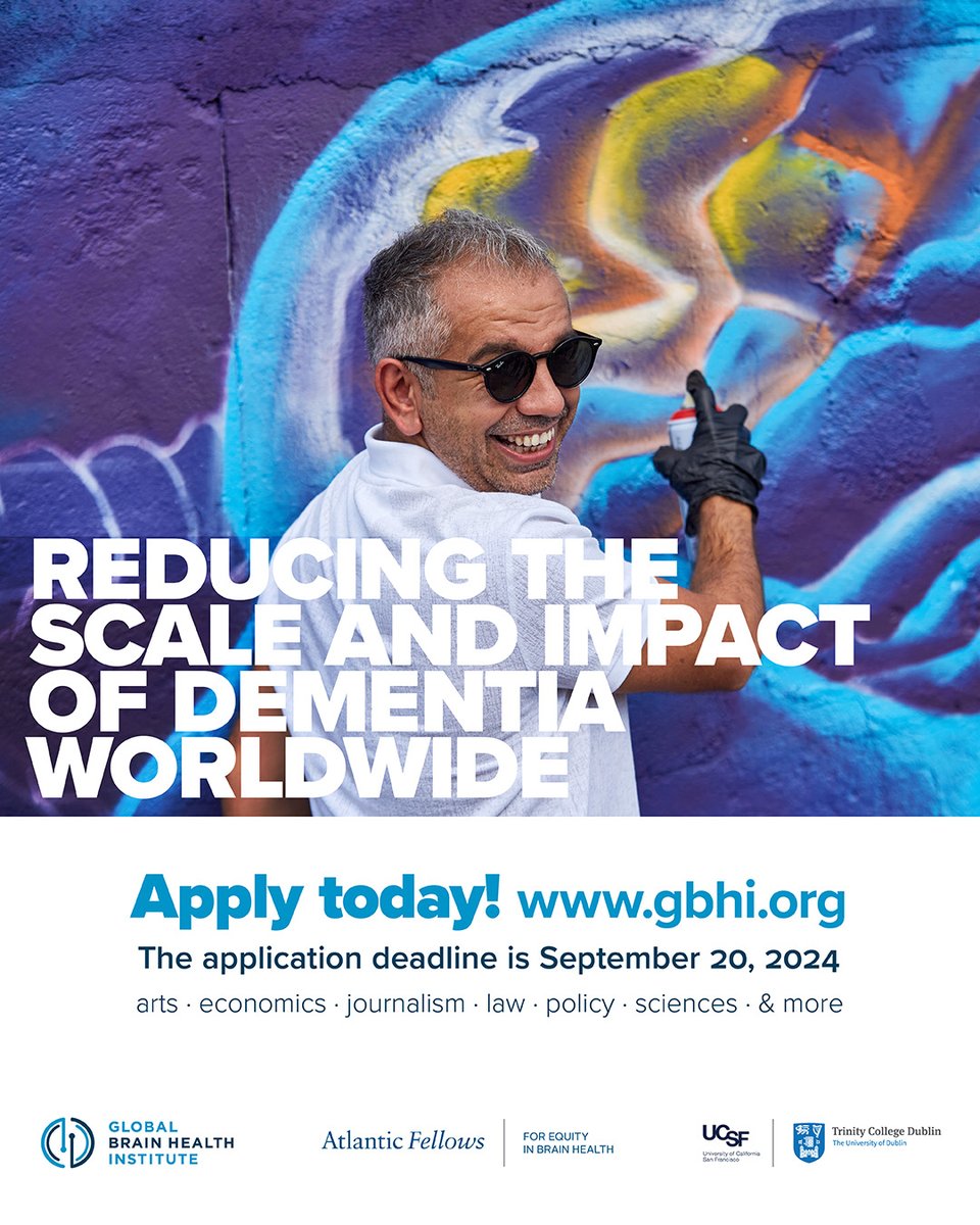 Curious about life as an Atlantic Fellow for Equity in Brain Health @GBHI_fellows? Join a global community of leaders in #brainhealth and #dementia. Apply now for a funded 12-month interdisciplinary fellowship <a href="/UCSFmac/">UCSF MAC</a> or <a href="/tcddublin/">Trinity College Dublin</a> 

👉gbhi.org/apply