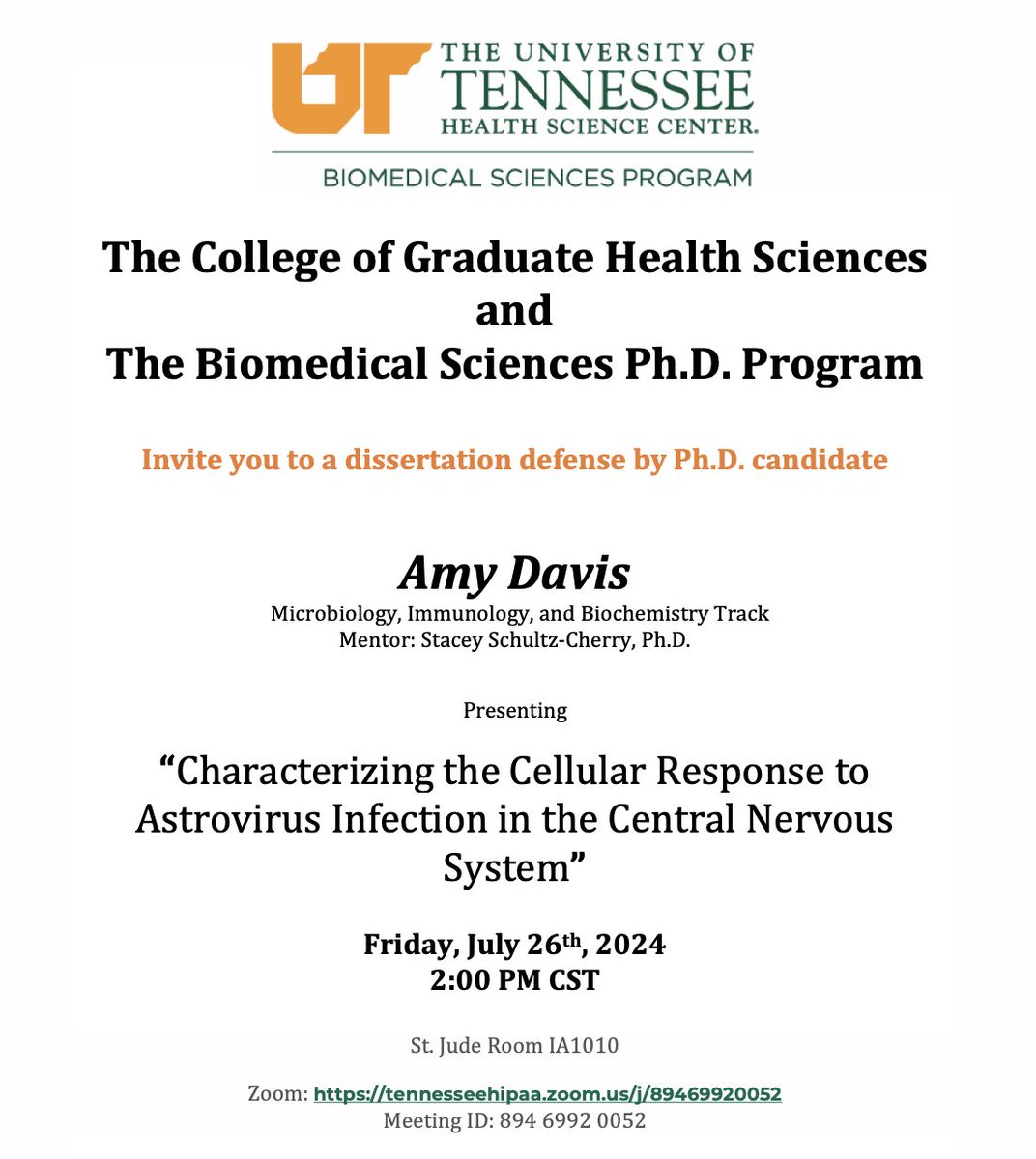 UTHSC Biomedical Sciences Grad Program tweet media