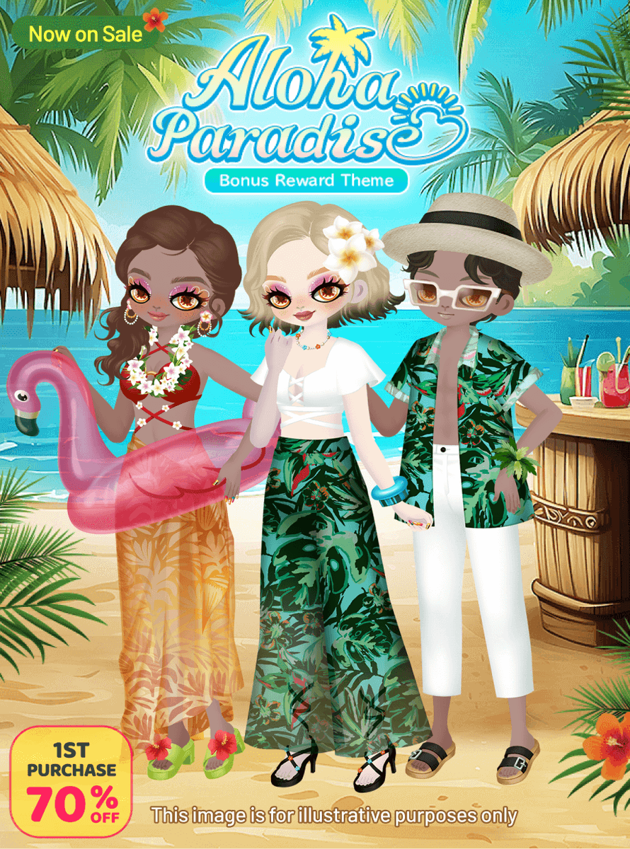 AlteregoCity's tweet photo. 🌟New #Centifashion alert!  

The theme “Aloha Paradise” is now available! 
Get ready for sandy beaches, surfboards, swimsuits, and floats...  ✨ The ultimate vacation vibes🌴🍹!  

https://t.co/PAG8BvTucx https://t.co/jC1uwryXVp