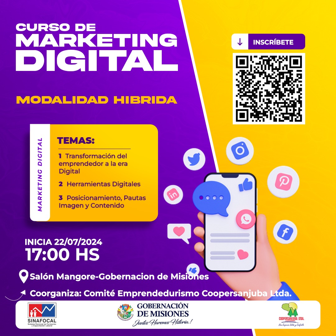 🔴Hoy iniciamos el CURSO DE MARKETING DIGITAL 
Inscribite en este link:

  forms.gle/qRpTeEvQ9usP15…

#JuntosHaremosHistoria 
#SomosProtagonistas 🇵🇾