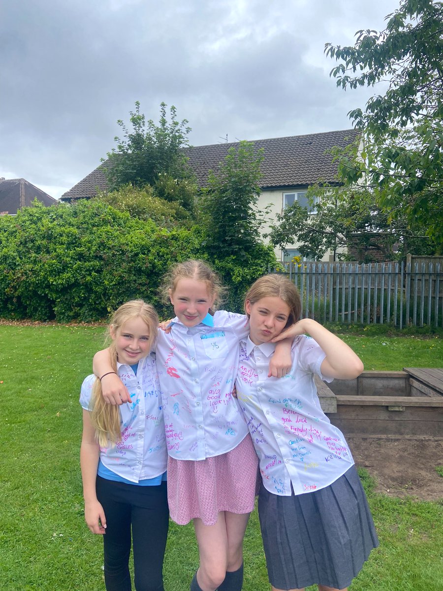 Shirt signing today and lots of laughs. 👕☺️ Going to miss seeing these lovely faces every day! Half a day to go! #Year6Leavers2024