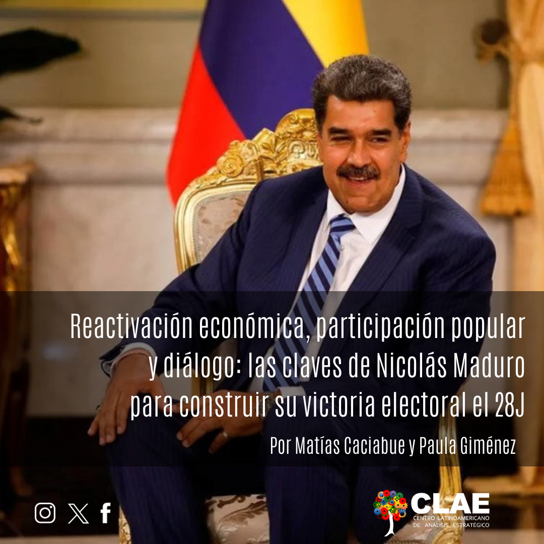 🔴 El próximo 28 de julio, las y los venezolanos están llamados a las urnas para elegir Presidente 🗳️, por séptima vez desde la primera victoria de Hugo Chávez en 1998. El actual proceso electoral tiene en vilo a la región y al mundo.

Nota Completa 👇
bit.ly/3YkYBJ0