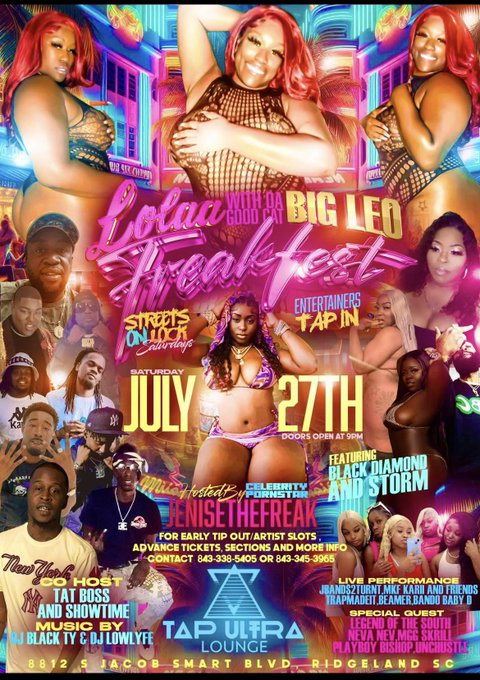 2 pic. 🚨THIS SATURDAY JULY 27th🚨  📍RIDGELAND, SC  TAP ULTRA LOUNGE 🔥 https://t.co/SYahUlYyPk