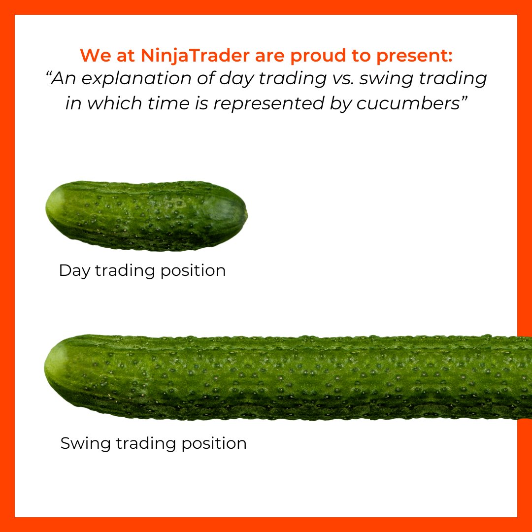 NinjaTrader's tweet photo. Swing trading involves holding positions longer than a day, sometimes even for weeks. This means more potential reward, but also higher margins, and increased risk. 

Watch Dean Rogers of Kase &amp; Company explain more on today's #NinjaTraderLive: https://t.co/iOhwQIMTNE https://t.co/3aFqFB8lGh