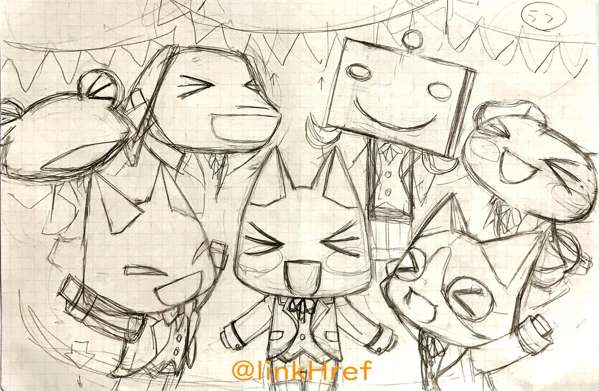 linkHref's tweet image. どこでもいっしょ25周年、おめでとうございます!!
お祝いイラストは間に合わなかったので、とりあえずラフだけ💦
後日仕上げてアップしますね😆