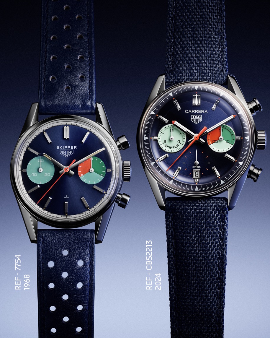 TAG Heuer on X An intrepid design for a timeless classic. Taking inspiration from the original 1968 model the 2024 version of the TAG Heuer Carrera Chronograph Skipper bridges the gap between