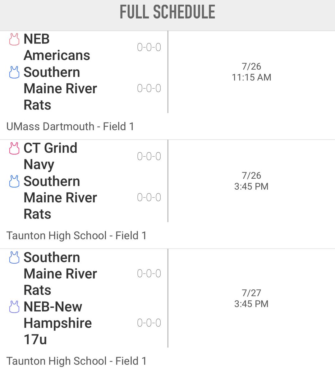 17u Showcase ends the summer at the <a href="/NorthEast_BBall/">NEB</a> End of Summer Classic. Pitching rotation will be added below ⬇️