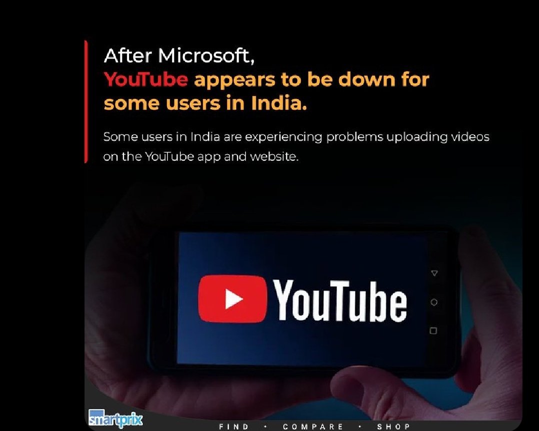 OverviewEarth's tweet photo. Some YouTube users are facing issues. Reports are coming in about issues with the YouTube app, website, and trouble uploading videos.

What is HAPPENING !!😭😂

#YoutubeDown https://t.co/OL8rZcfrtx