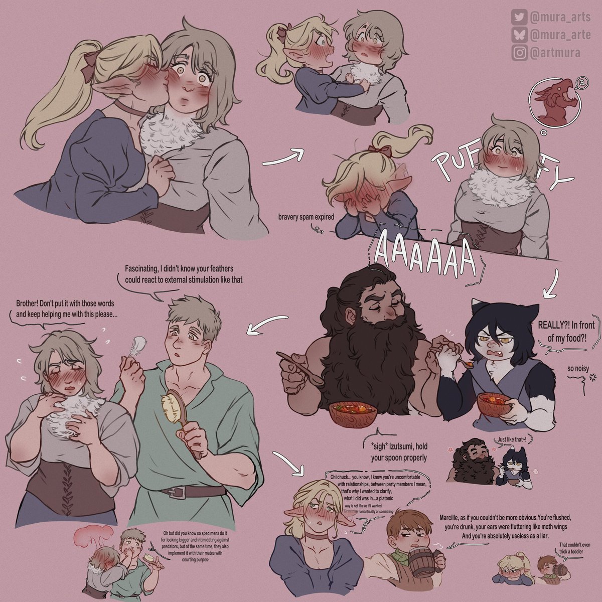 Fluttery and Feathery gays 🪶🏳️‍🌈 #farcille