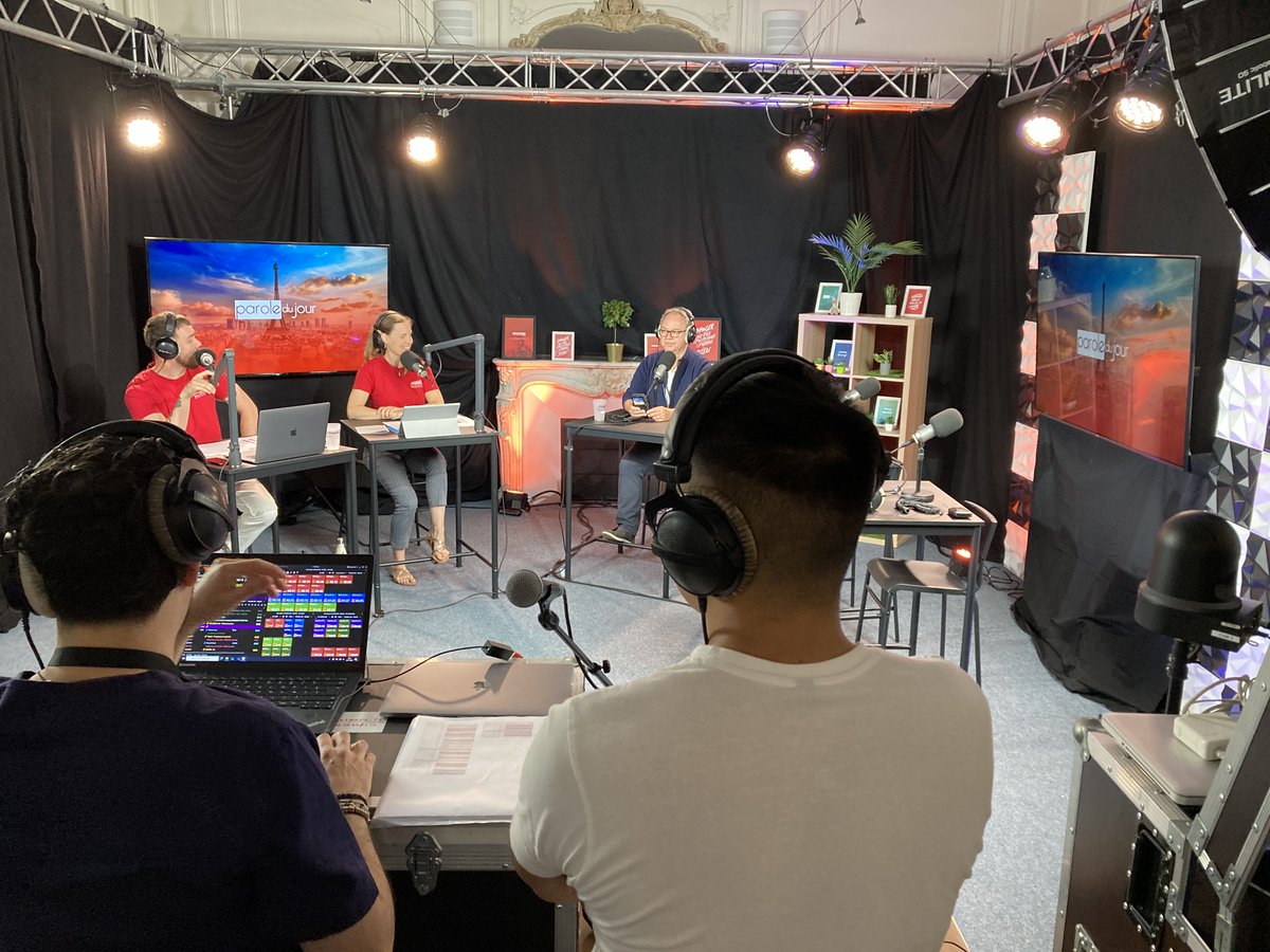 TWREurope's tweet photo. We are in Paris, France this week for our Games Talk Project with @PHAREFM. They are broadcasting live this whole week from Maison du Protestantisme interviewing nearly 50 athletes and other sportspeople!
#twreurope #phareFM #gamestalk #olympics https://t.co/r1ZRtDNF2d