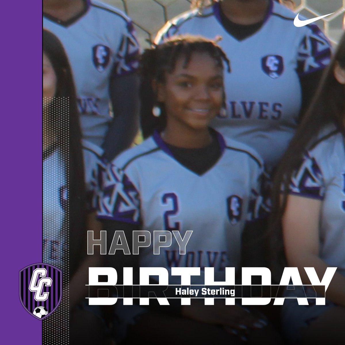 CCGirlsSoccer's tweet photo. Happy birthday Haley! 🎉🎂🥳🎊🎁 https://t.co/h9gXbakSK1