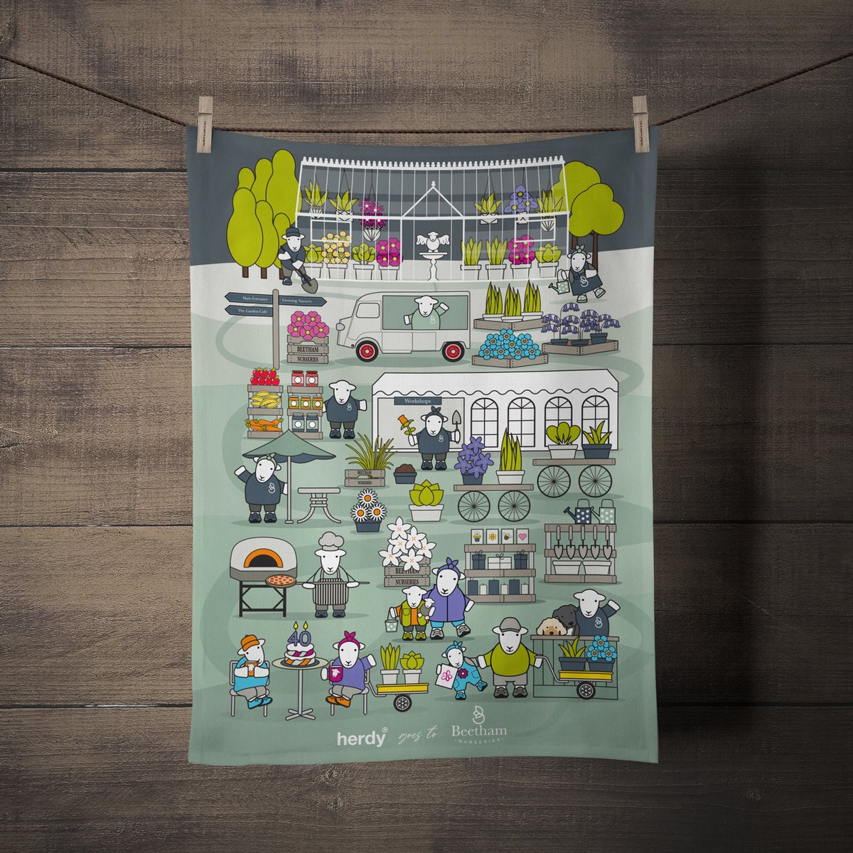 HerdyUK's tweet photo. Herdy goes to Beetham 💐

We've teamed up with the lovely folk @BeethamN to celebrate their 40th Anniversary with a #LimitedEdition Tea Towel.*
Just in time for their summer festival 26th - 28th July.

*The Tea Towel is only available via Beetham Nurseries.
#Herdy #Beetham https://t.co/YM2kcSwr3z