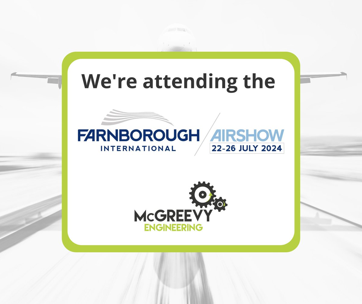 McGreevyEngine1's tweet photo. Today marks the start of the 2024 @FIAFarnborough! ✈️

In attendance will be our managing director Aaron McGreevy, who is looking forward to the opportunity to meet with fellow industry leaders and develop our knowledge and expertise at #McGreevyEngineering.

#FIA2024 https://t.co/lWgh2od1JH
