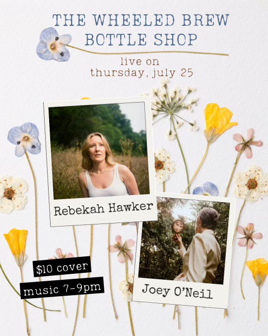 joeyoneil's tweet photo. 💐 Barrie 💐 I am absolutely delighted to be performing alongside the supertalented @rebekahhawker  on this week! Come down to The Wheeled Brew Bottle Shop on Thursday, July 25th 'round 7pm for an intimate evening at the intersection of country and folk. https://t.co/09RERk7oAV