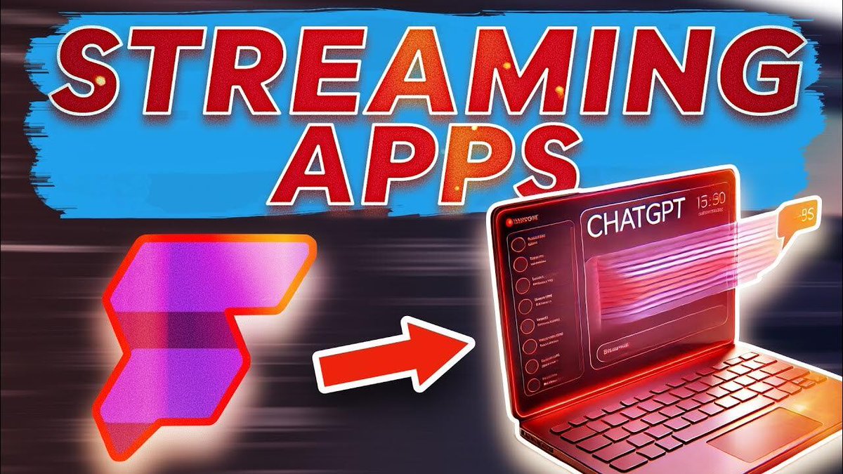 cristian_curro's tweet image. Build POWERFUL Streaming Apps Like ChatGPT with ZERO Code (Full Guide) 
youtube.com/watch?v=U93Cs9…

#nocode 
#NoCodeAppDevelopment
#FlutterFlow
#Supabase
#StreamingApps
#AppDevelopmentTutorial