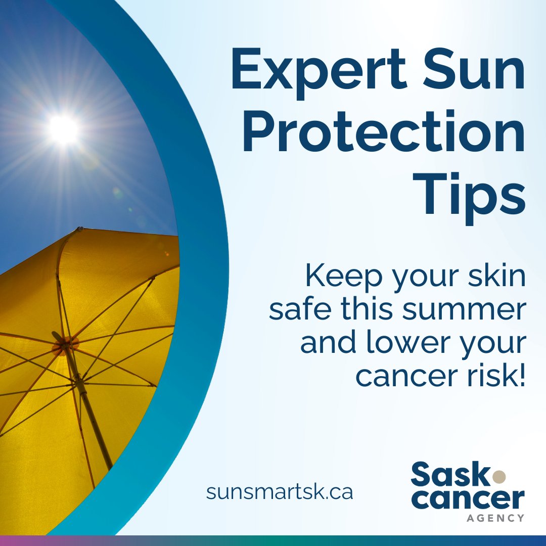 Looking for more tips on staying safe in the sun? Visit Sun Smart Saskatchewan for expert advice and resources. Protect your skin and reduce your cancer risk. 1l.ink/FF2V77T