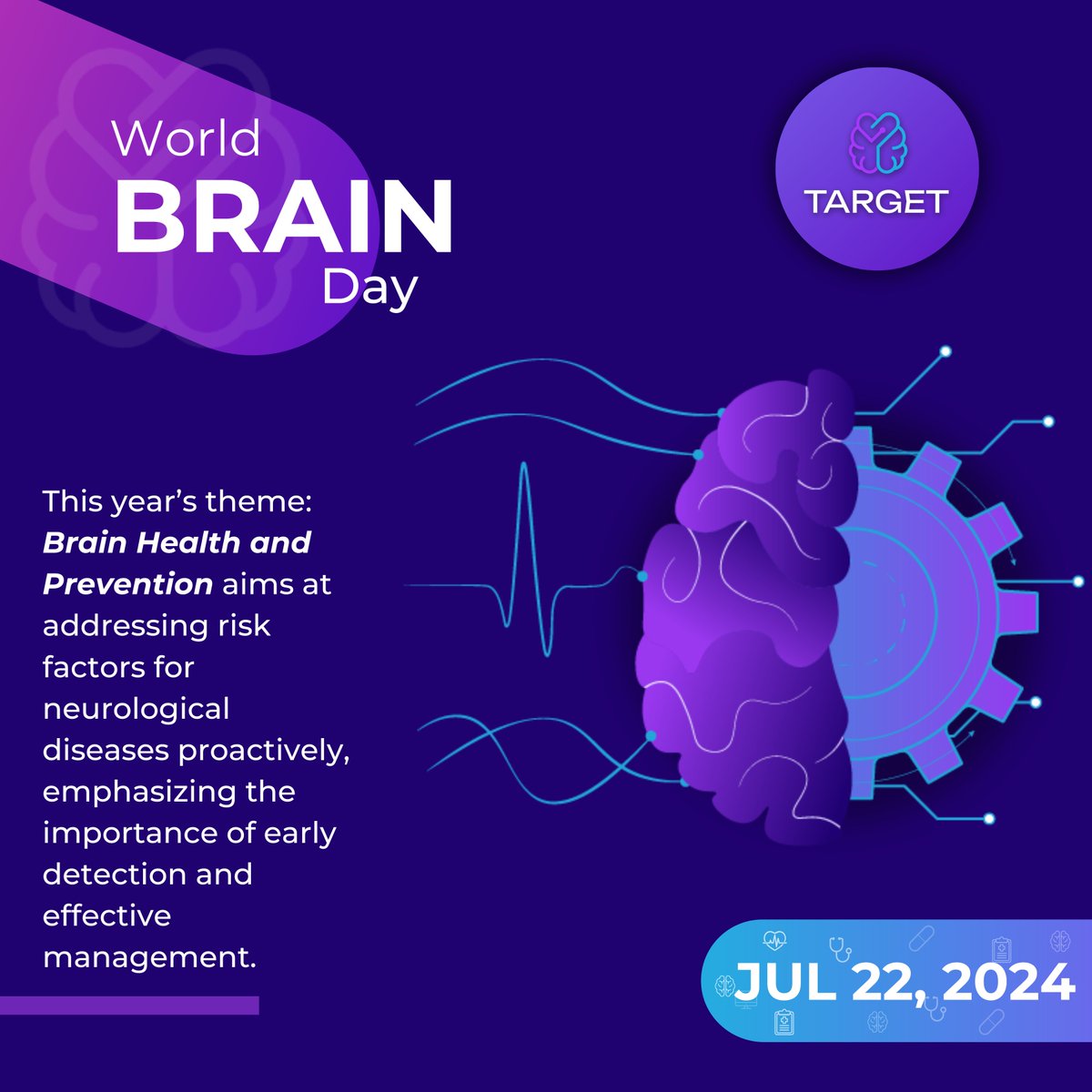 This #WorldBrainDay, the focus is on keeping our amazing brains healthy! 🧠 

#neuroscience #FundedbyEU #TARGET #VirtualTwins #HealthTwins #AI #AtrialFibrillation