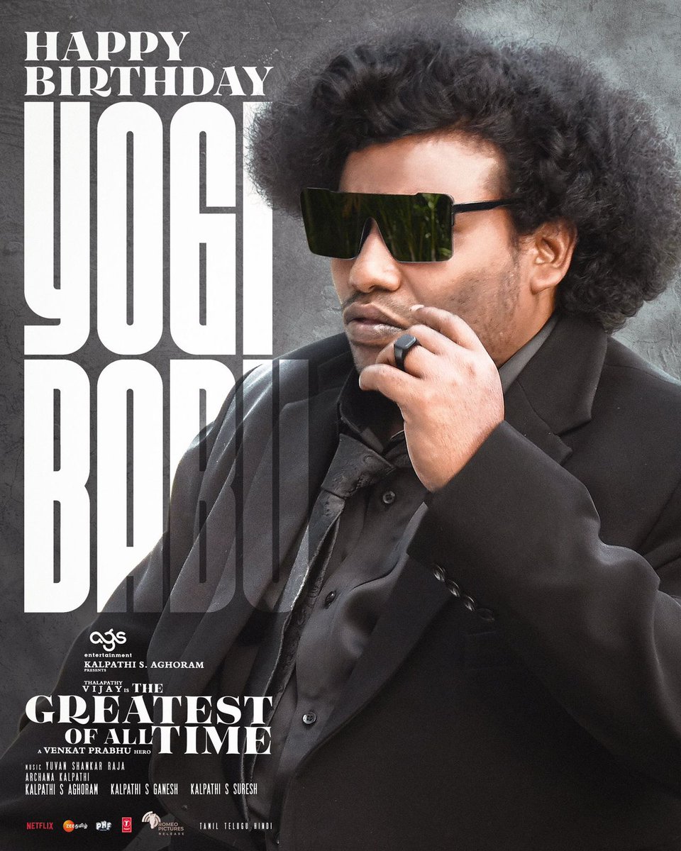 thetamilOffl's tweet photo. Ohh podu 🔥😍👌

#GOAT @iYogiBabu Sir 👑🫰🏻...

#HBDYogiBabu #HappyBirthday https://t.co/n8lOVTivxE