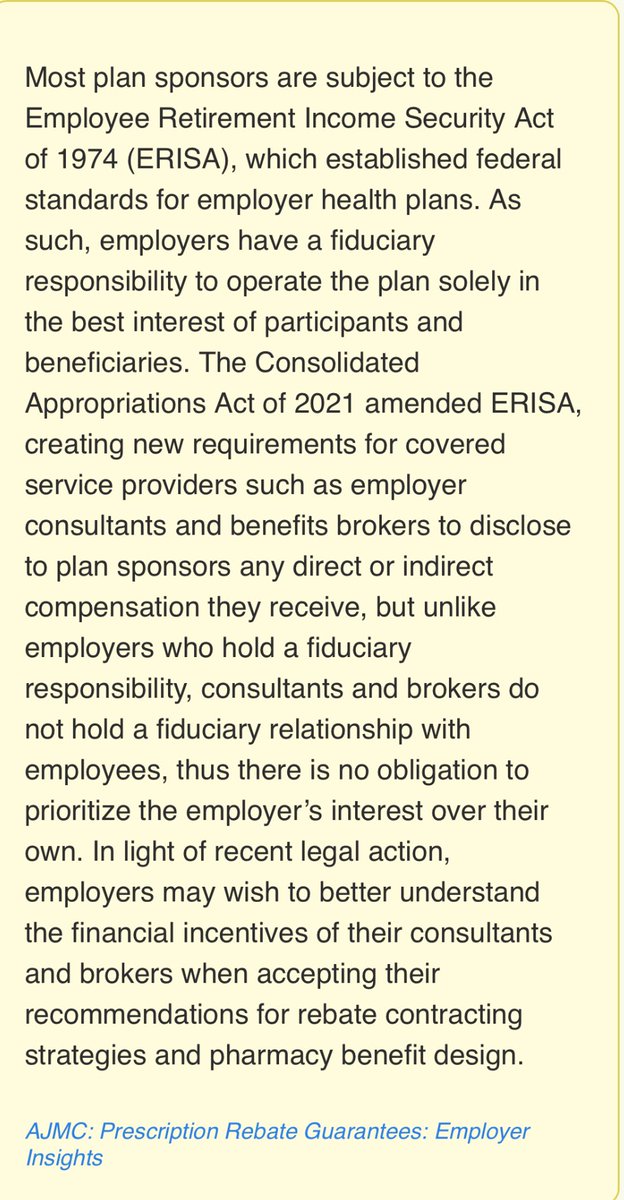 mcuban's tweet photo. If you work at a big company that is getting pharmacy rebates, your company will be getting sued.  

Guaranteed.  It’s not a question of if, it’s a question of when. The inevitable class action suit will dwarf the tobacco settlements. 

Help your CEO out and share this with them 

https://t.co/6KEmuJCOBh