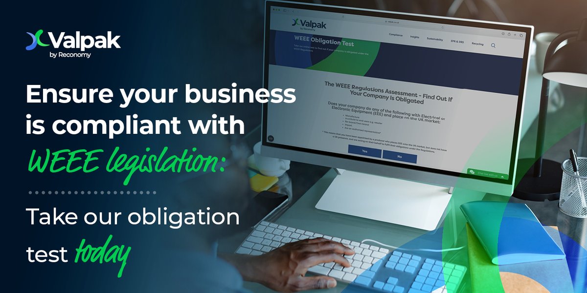 Is your company obligated under the WEEE Regulations? 🔌 

Take our free obligation test and find out! 🔗 okt.to/XCcb8g
