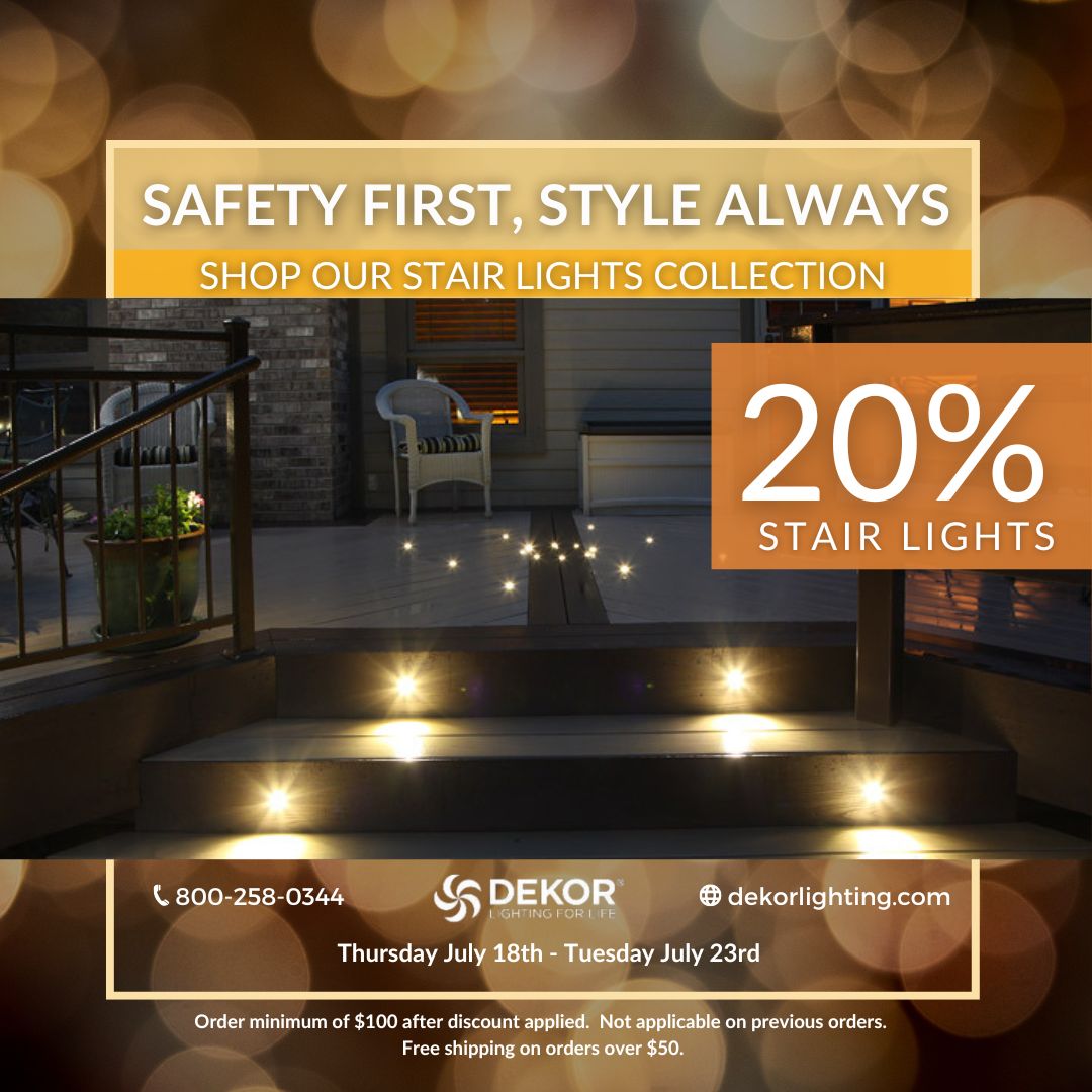 💡✨Just 2 days left! Don't miss out on our Stair Light Collection Sale!  
dekorlighting.com

#dekorlighting #HomeDecor #decorlighting