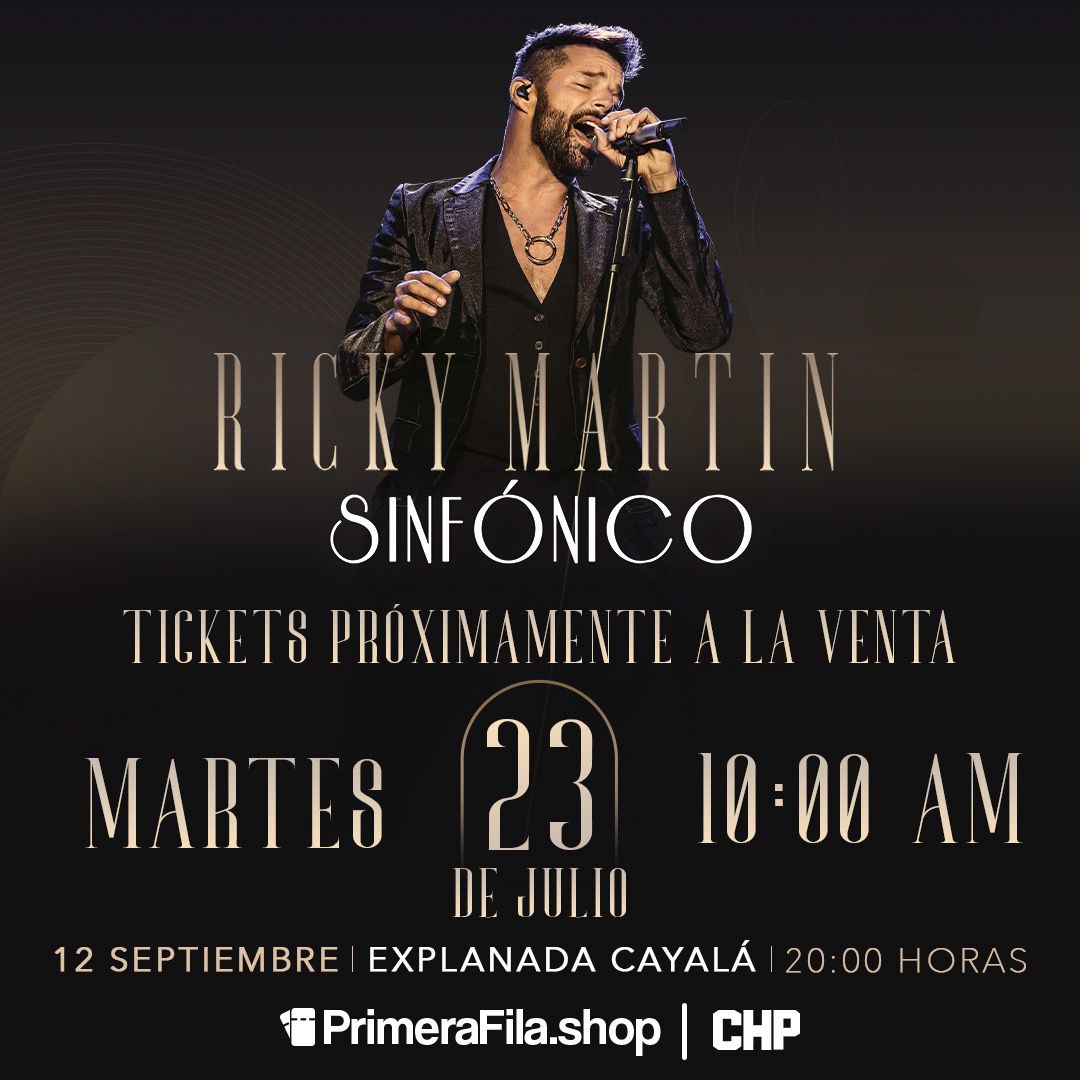 CentraNewsGT's tweet photo. 🎟️ 🇬🇹 #ConciertosGT | Ricky Martin regresa a Guatemala con concierto sinfónico.

➡️ Entérate aquí: https://t.co/TOdRVU2dw8

#AHORA #Guatemala @chpromotionspr #RickyMartinEnGuate #CHPromotions https://t.co/inuW9EAwKi