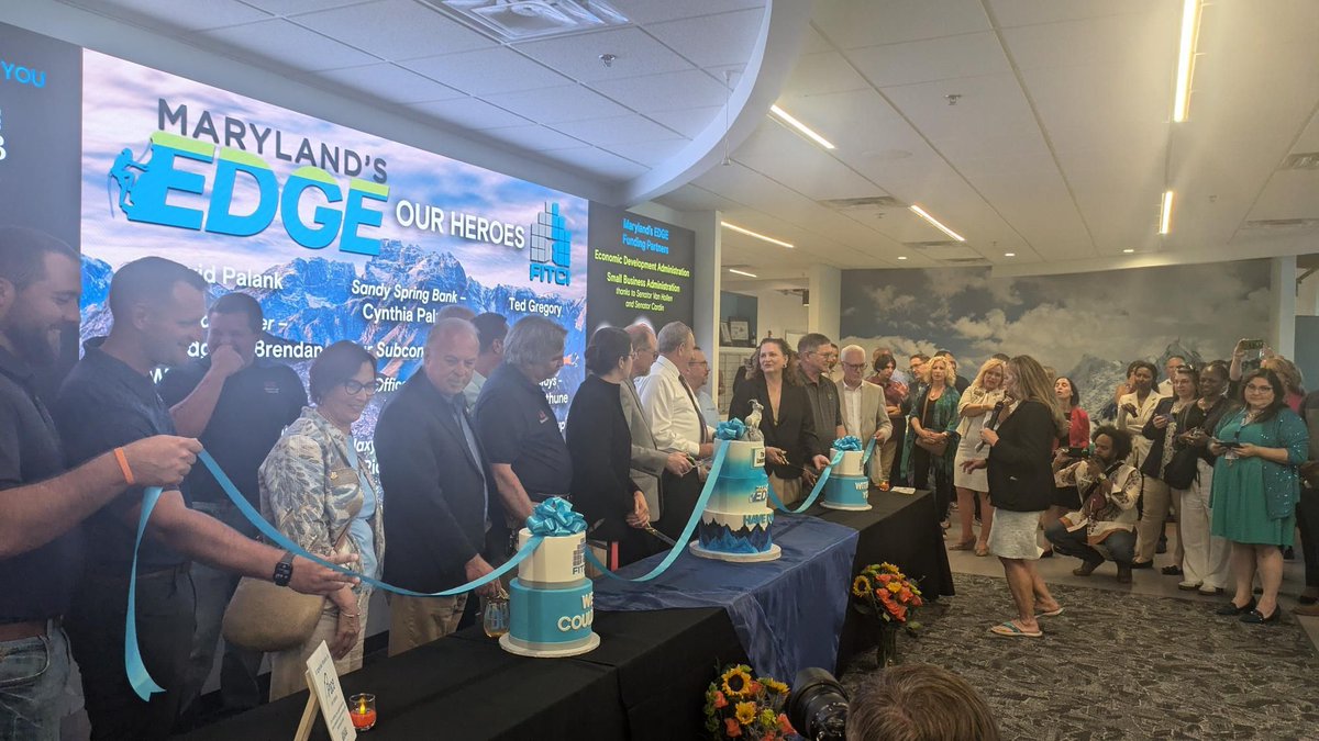 Our team had an awesome time last week attending the official launch of #FITCI's new entrepreneurial innovation center: Maryland's EDGE at 32. We are proud to have been part of the making of this awesome new facility!