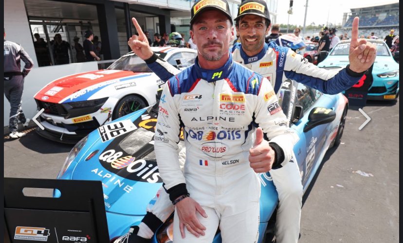 P1 in race 2 for 💪<a href="/gt4series/">GT4 European Series</a> in <a href="/GermanGrandPrix/">Hockenheimring</a> #Alpine #gt