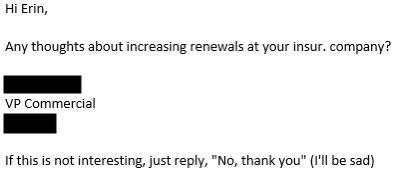 Little_BogWitch's tweet photo. Love getting cold call emails from cringy dudes https://t.co/GRmRYqCf6e