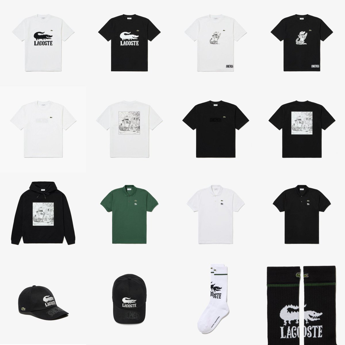 Sneakerologue's tweet photo. Collection One Piece x Lacoste 🐊⚔️

📆: 2 Août au Japon https://t.co/qvd3cGnOda