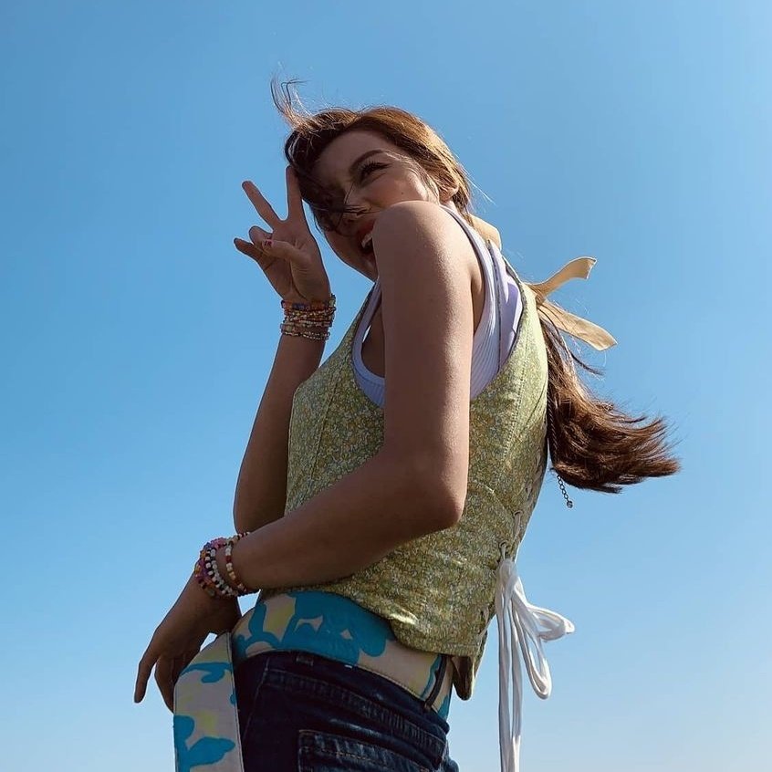 the wind blew my hair.