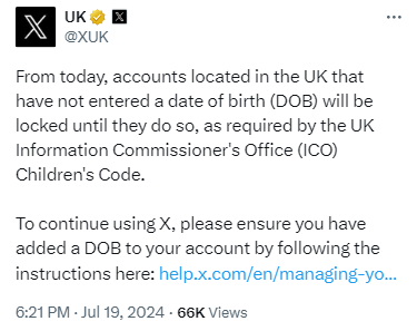 🚨 NEW: X has locked the British Army's account because it did not prove that it is at least 13-years-old