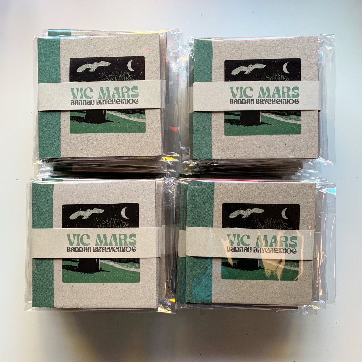 I’ve finished making up new copies of @vicmarsmusic Bannau Brycheiniog these will go up on the Clay Pipe Bandcamp at 8.00 am this coming Wednesday. 44 copies