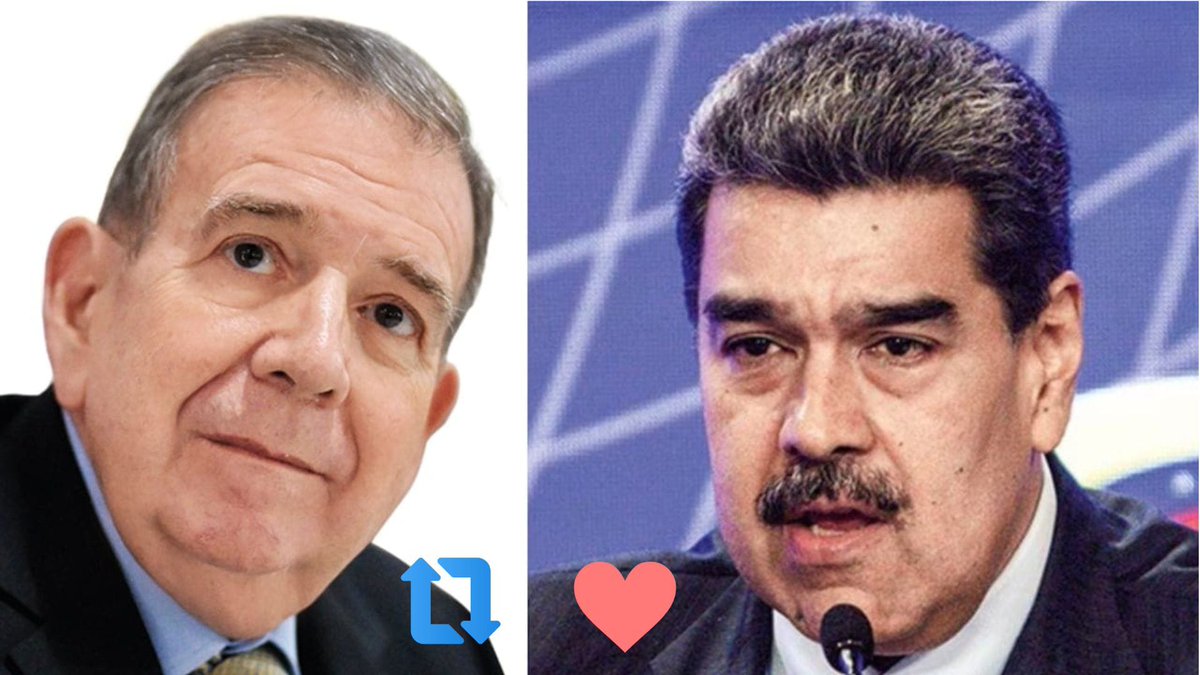 🇻🇪📊 | ELECCIONES PRESIDENCIALES EN  VENEZUELA 2024: 

¿Quién crees que ganará las elecciones venezolanas este 28 de julio del 2024?

🔄 Nicolás Maduro
♥️Edmundo González