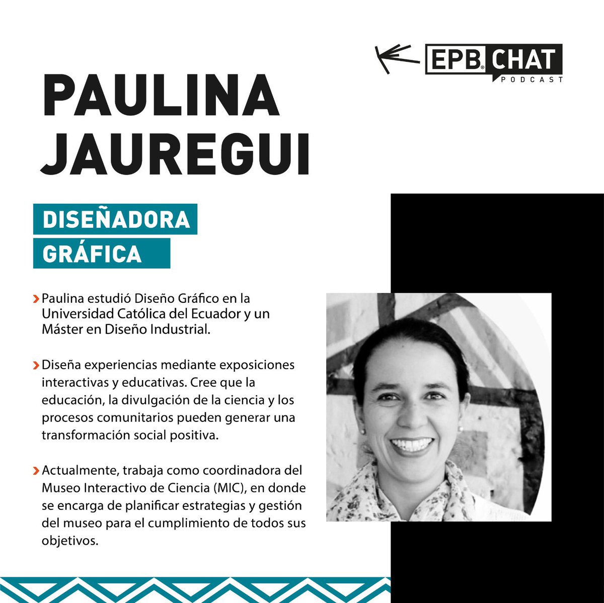 ecposterbienal's tweet photo. Este 23 de julio, acompáñanos en nuestro nuevo #EPBCHAT #PODCAST 🗓️ donde discutiremos cómo el diseño gráfico está cambiando la manera en que interactuamos con la cultura.💥

Únete a nosotros junto a Jazz Buitrón y Paulina Jauregui en #spotify y #youtube a la 17h00 https://t.co/ZmRVONc8GQ