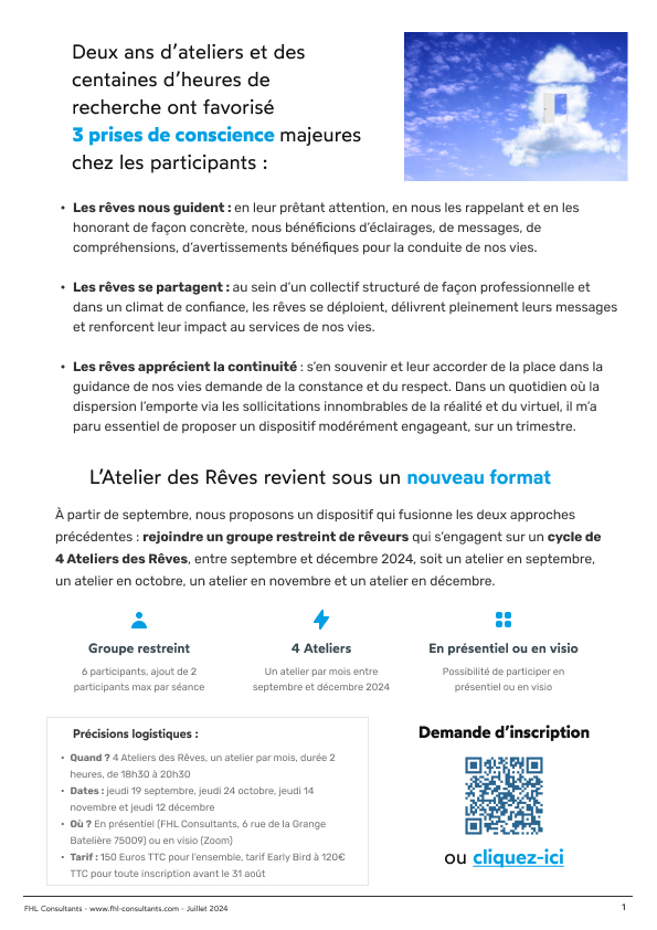 FloLautredou's tweet photo. L'Atelier des Rêves revient sous un nouveau format en septembre ! https://t.co/2v980w0hvG