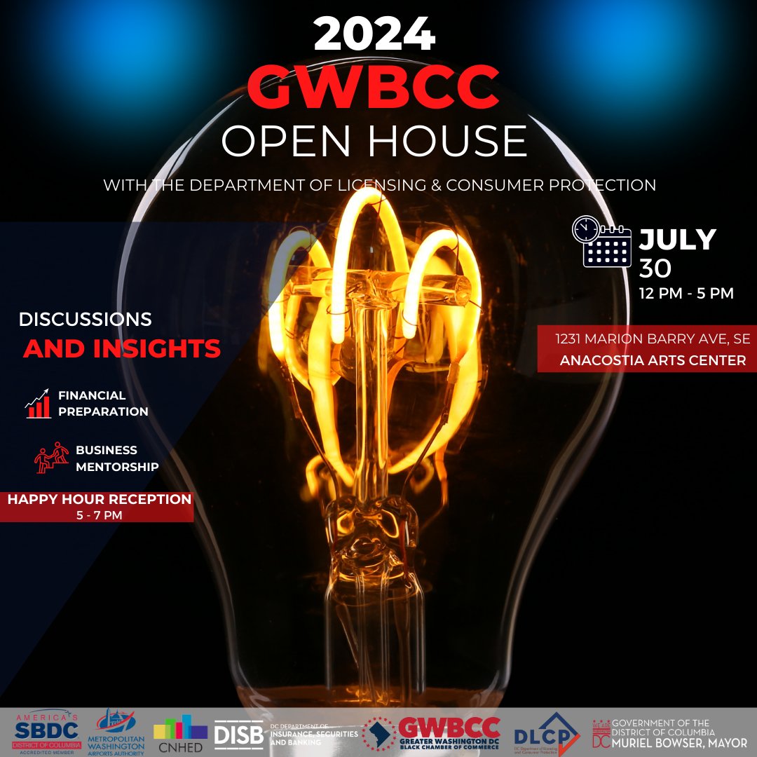 🌟 Join us at the Greater Washington DC Black Chamber of Commerce’s Open House 2024! 🌟

This is an amazing opportunity to network, learn, and grow your business in the District.

Register Now: dlcpsbrc.ecenterdirect.com/events/65995 See you there! 🚀 #Dlcpmeansbusiness