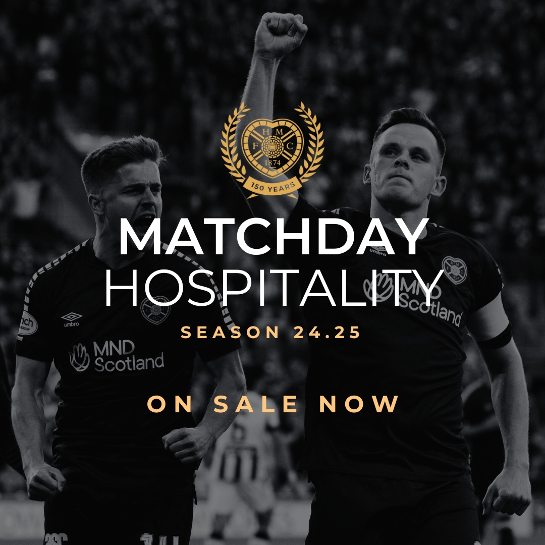 Individual <a href="/JamTarts/">Heart of Midlothian FC</a> Matchday Hospitality Packages are now on sale 🎉 

Experience the thrill of matchday with premium seating and exclusive access to our hospitality lounges!  

Book your package today! Find out more or book 👉 bit.ly/hmfchospitality