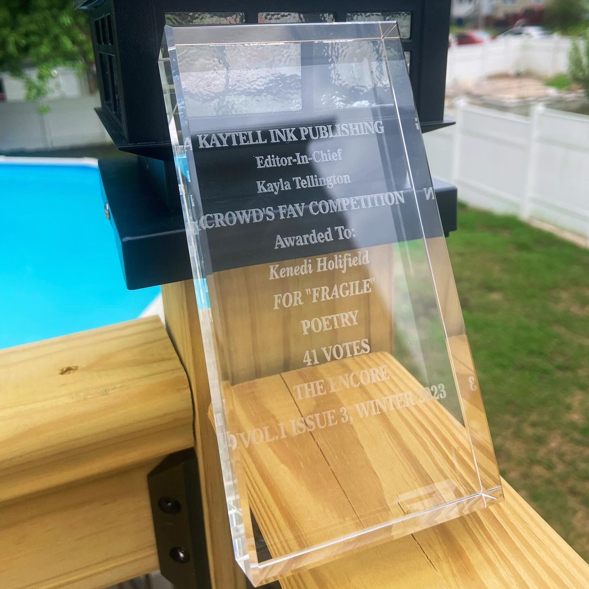 kaytellink's tweet image. Please take some time to congratulate Ms.Kenedi Holifield on her amazing achievements!

Three time award winning Poet? Yes!