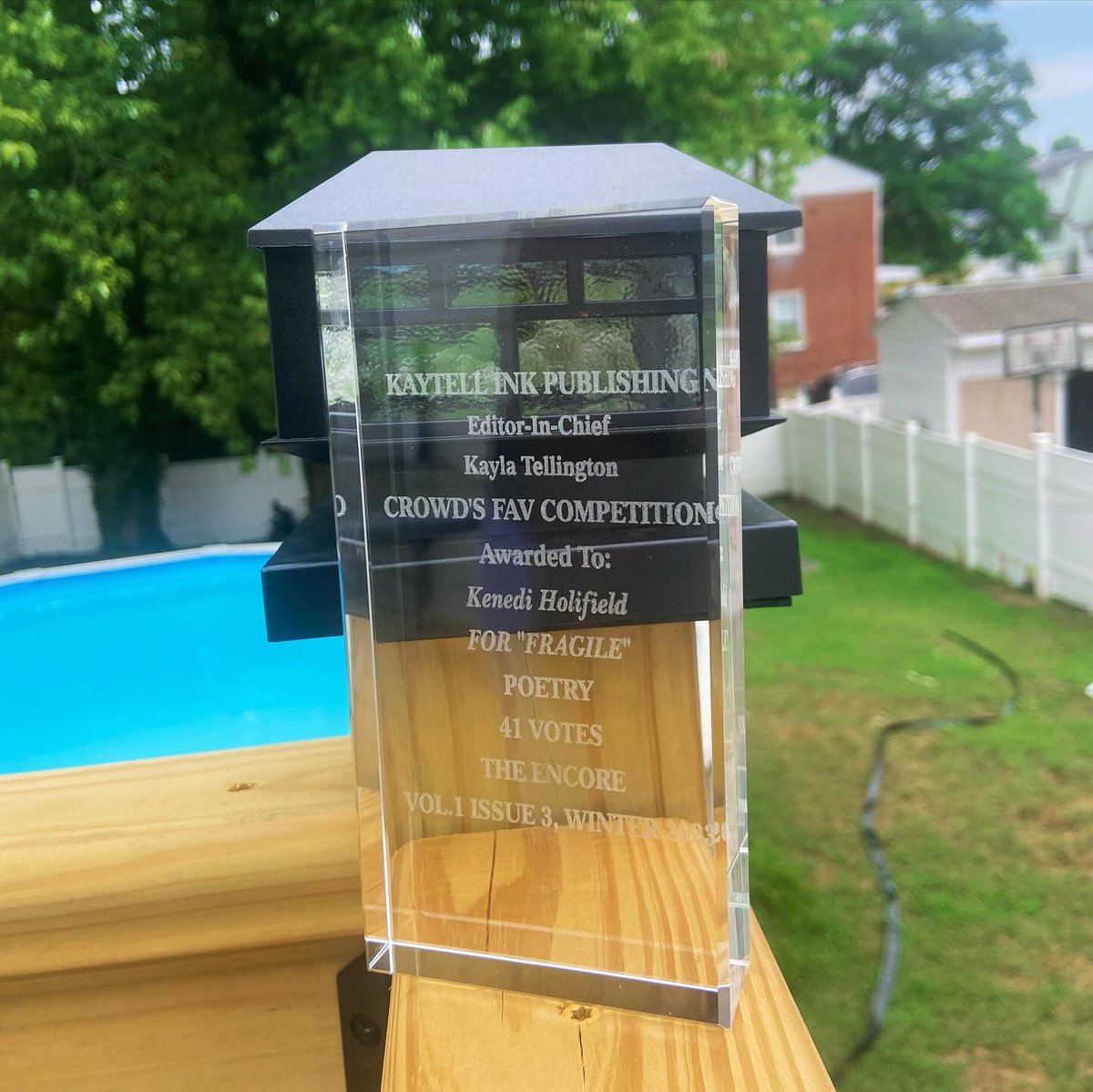 kaytellink's tweet image. Please take some time to congratulate Ms.Kenedi Holifield on her amazing achievements!

Three time award winning Poet? Yes!